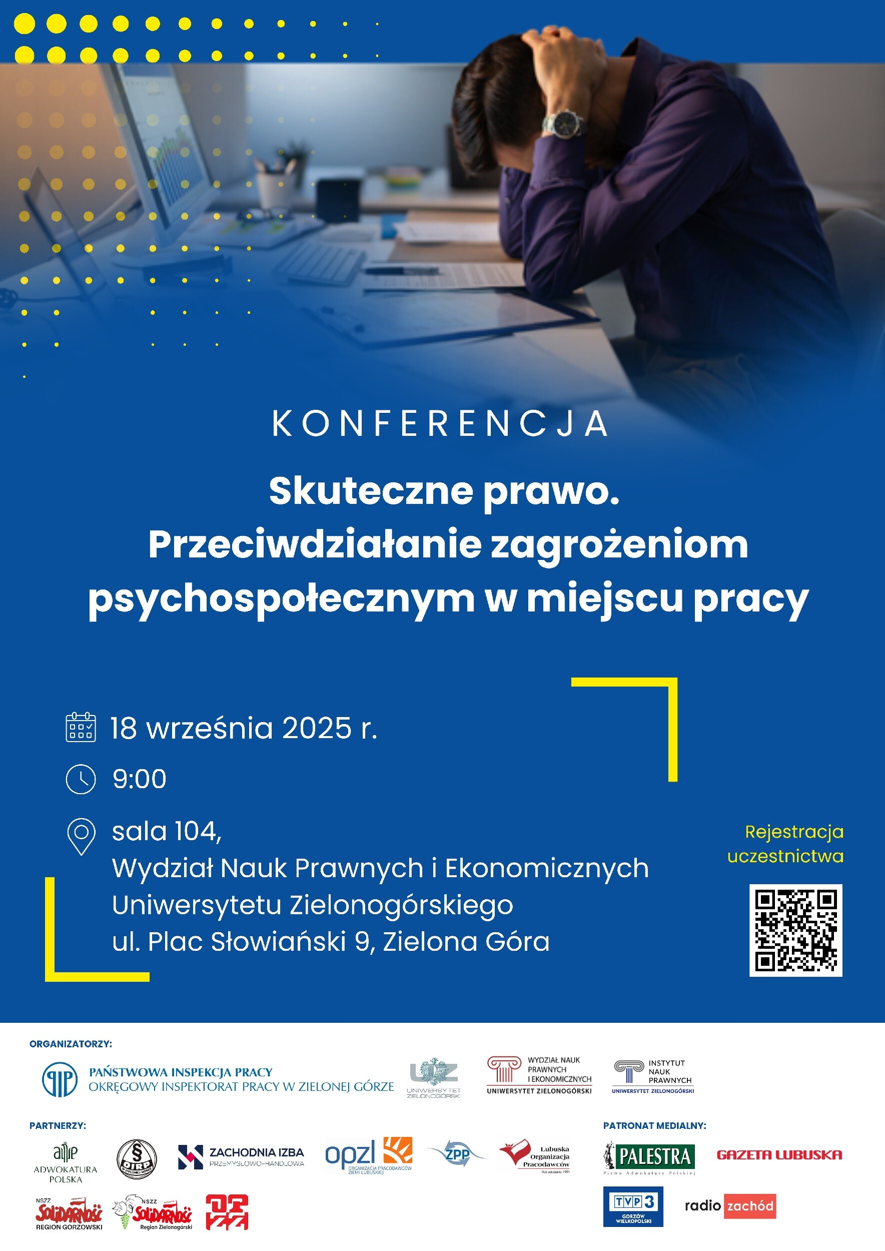 Konferencja „Skuteczne prawo. Przeciwdziałanie zagrożeniom psychospołecznym w miejscu pracy”