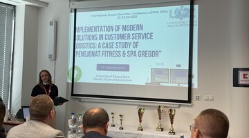 II miejsce dla Agnieszki Sroki, studentki Logistyki za referat na międzynarodowej konferencji mSVOK