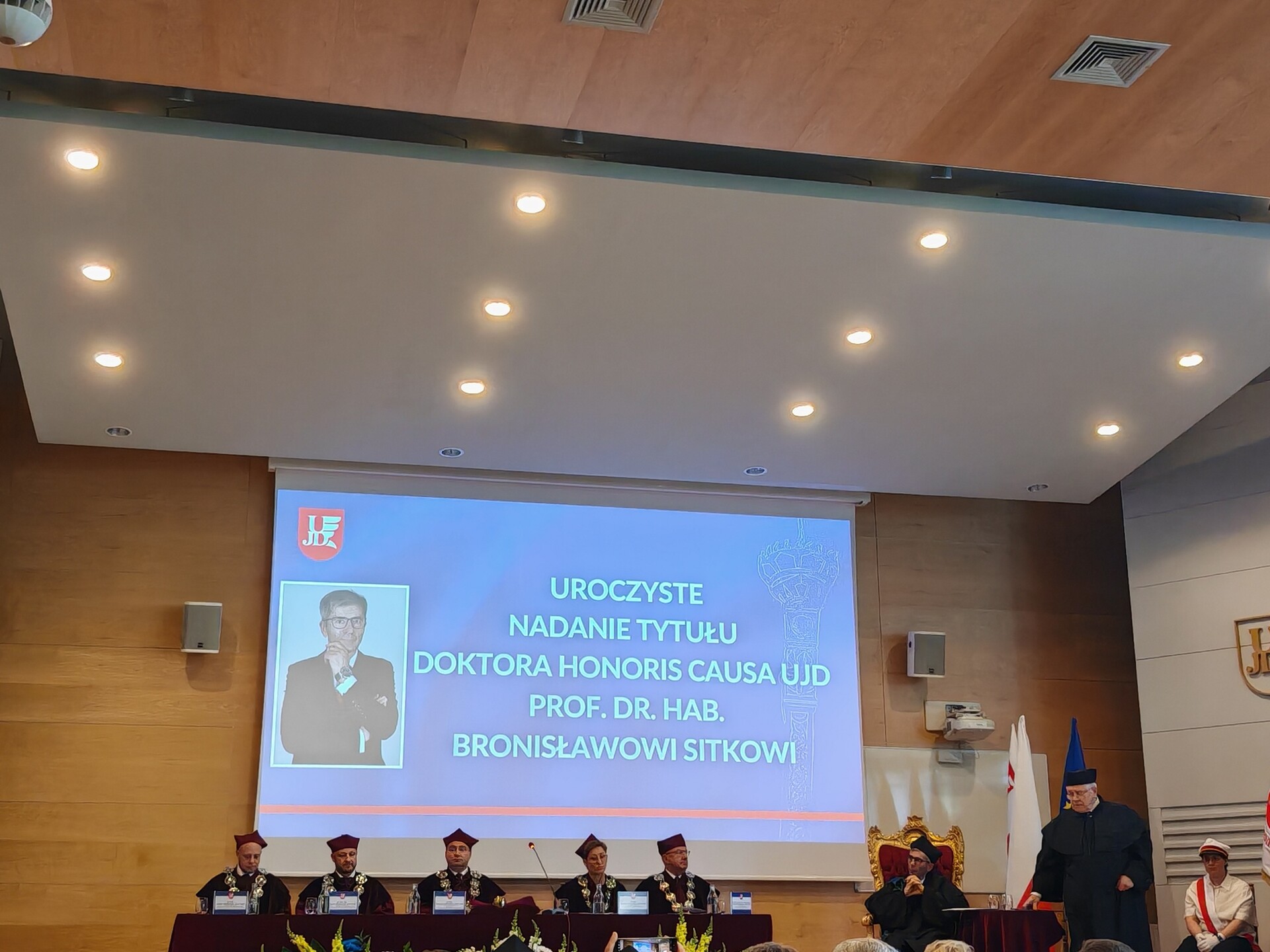 Wręczenie tytułu doktora honoris causa prof. dr. hab. Bronisławowi Sitkowi